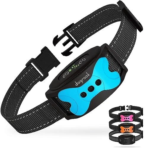 Collar de corteza para perro DogRook - Collar recargable inteligente antiladrados para perros -