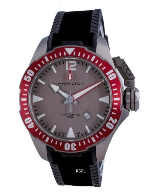 HAMILTON KHAKI NAVY Frogman Men s Titanium Watch Ref. H77415133
