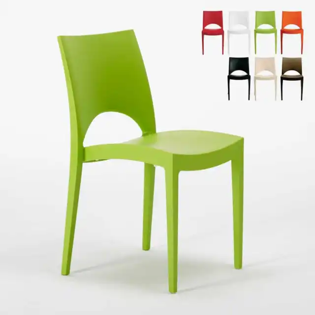 Stock 20 sedie polipropilene colorate impilabile Garden Giulietta bar  ristorante