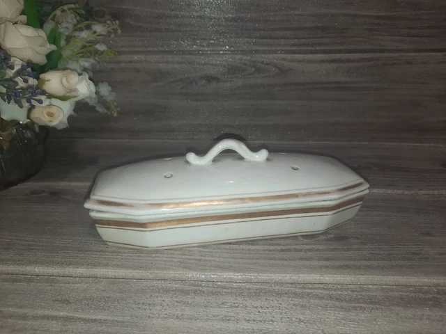 Anni 50 Arredo Bagno Ceramica Porta Spazzolino Rasoio Cm 20X8
