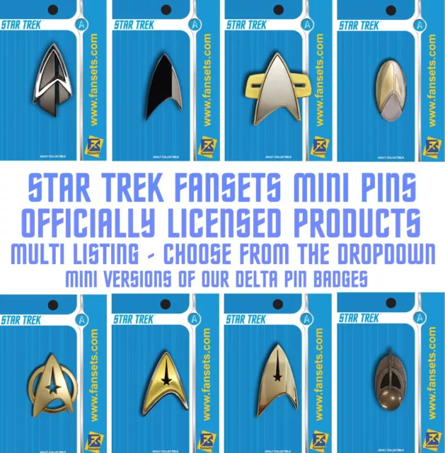 STAR TREK Delta Communicator MINI PINS - Fansets - Multi Listing