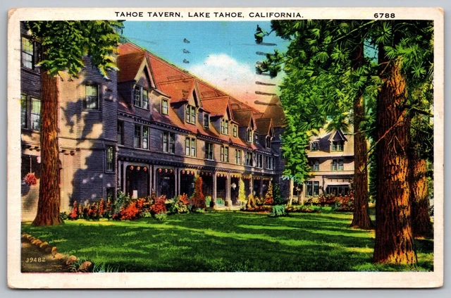 Tahoe Tavern Lake Tahoe California Ca Postcard