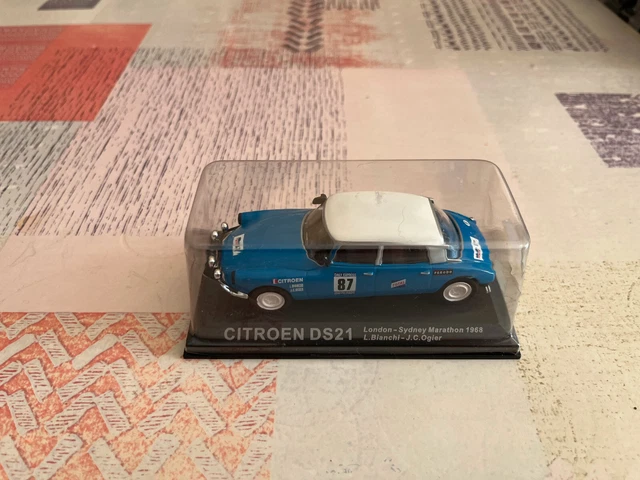 Voiture miniature Citroen DS21 London Sydney Marathon 1968 Altaya 1/43