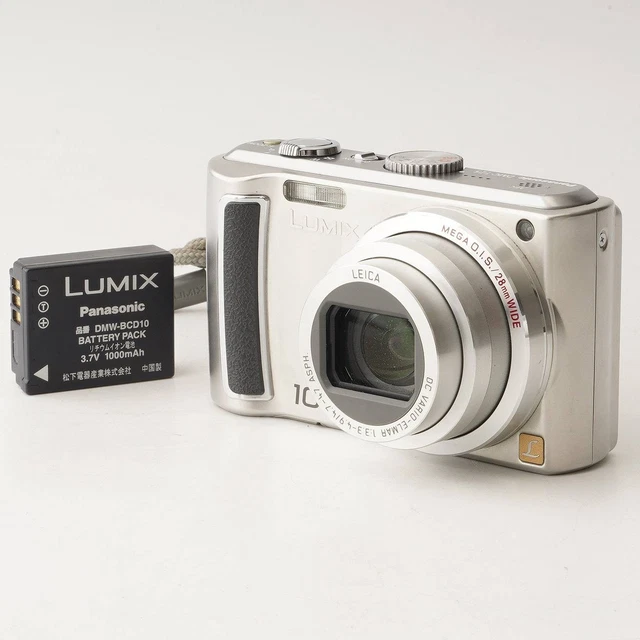 CÁMARA PANASONIC LUMIX DMC-TZ30 plateada/blanca con correa EUR 187