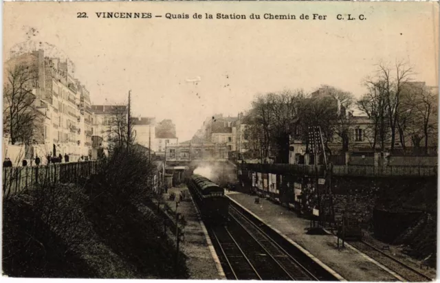 CPA AK Vincennes Quais de la Station du Chemin de Fer FRANCE (1283292)