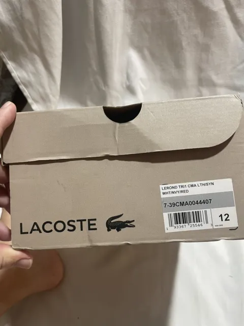 Lacoste Lerond TRI1 CMA Sneaker low Size 12. Used