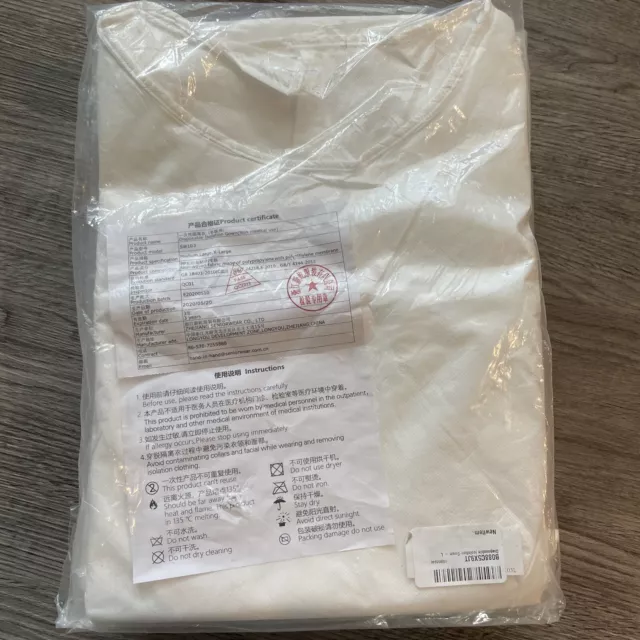 Lot of 7 disposable isolation gown size Large