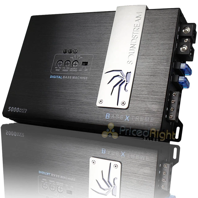 SoundStream BXA1-10000D Bass Xtreme Series 10,000 Watt Monoblock Car Vehicle Audio System Power Amplifier Black 13776
