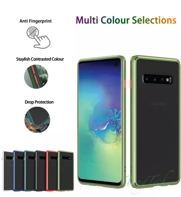 Shockproof Slim Silicone Clear Matte Bumper Case for Samsung S10e S10 5G Note10+