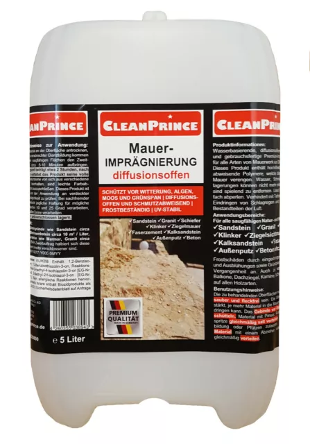 Impregnazione muro 5 litri | cemento arenaria granito pietra naturale impregnazione