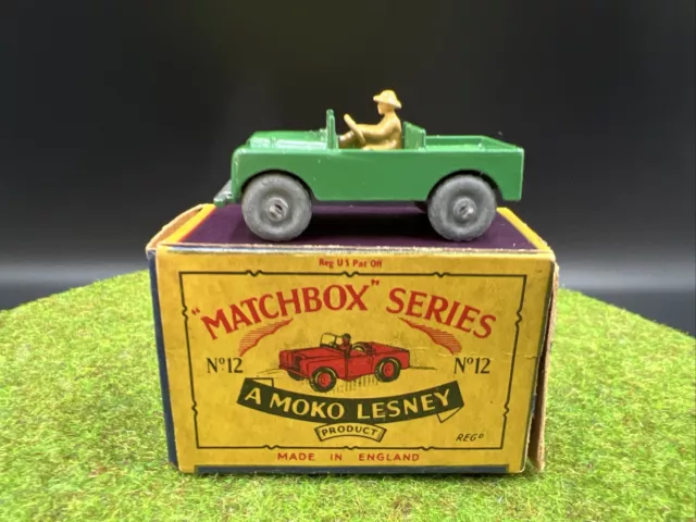 Matchbox Lesney No. 12a Land Rover. Mint In Original Box