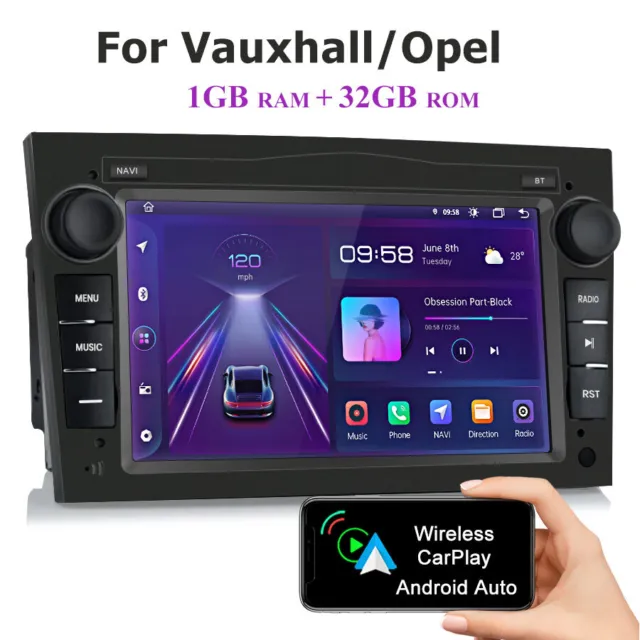 For Vauxhall/Opel Antara Astra H Corsa C/D Carplay Android 12 Car Radio Stereo