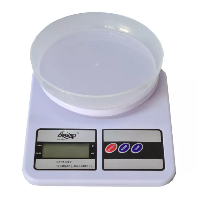 Bilancia Digitale Lcd Da Cucina Elettronica 1Gr 10Kg Tasto Tara Casa Vassoio B17