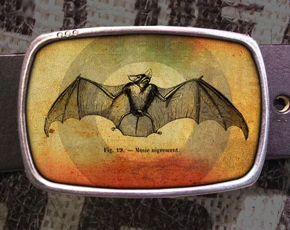 Bat Vintage Inspired Art Gift Belt Buckle