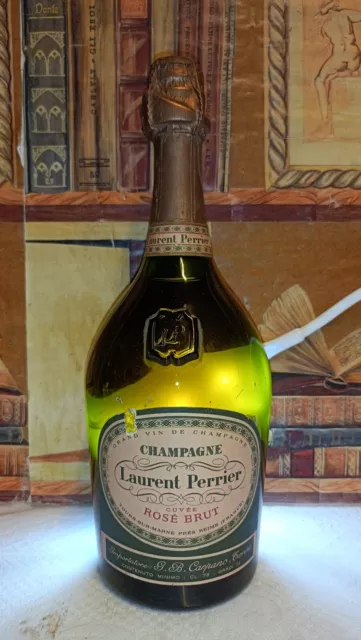 Champagne Laurent Perrier Cuvèe Rosè Brut 78cl 12% Anni 60 Imp. G.B Carpano