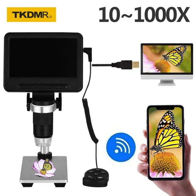 TKDMR adjustable 1000X WIFI HD digital electron microscope USB  For Phone PC