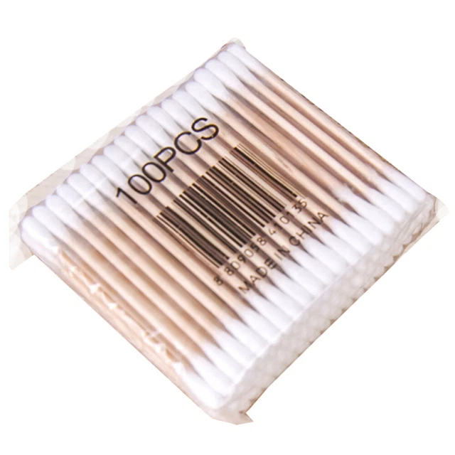 100 pz batuffoli di cotone punte di cotone applicatore per trucco