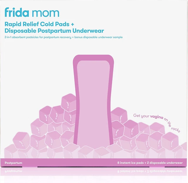 Almohadillas frías de hielo instantáneas Frida Mom alivio rápido 10 unidades (paquete de 1)