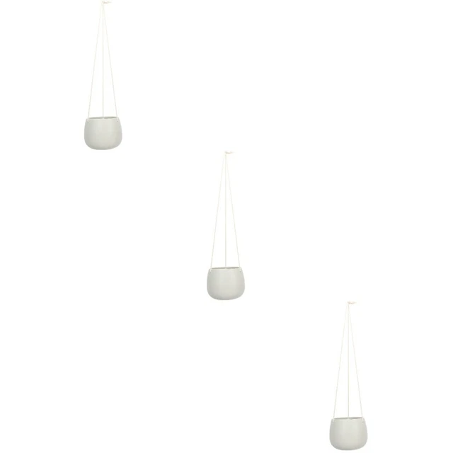 3x Wand Hängende Pflanzer Kleine Hängen Zement Pflanzer Hängen Cacti Container