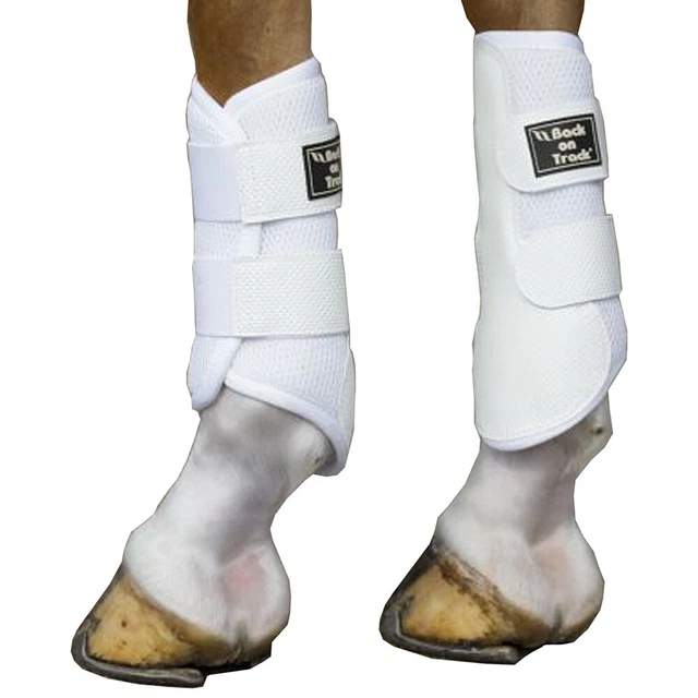 33BT Back on Track Splint Brush Horse Boot White Pair