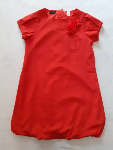 OKAIDI Vestito vestitino abito rosso gonna palloncino bimba bambina 10 anni