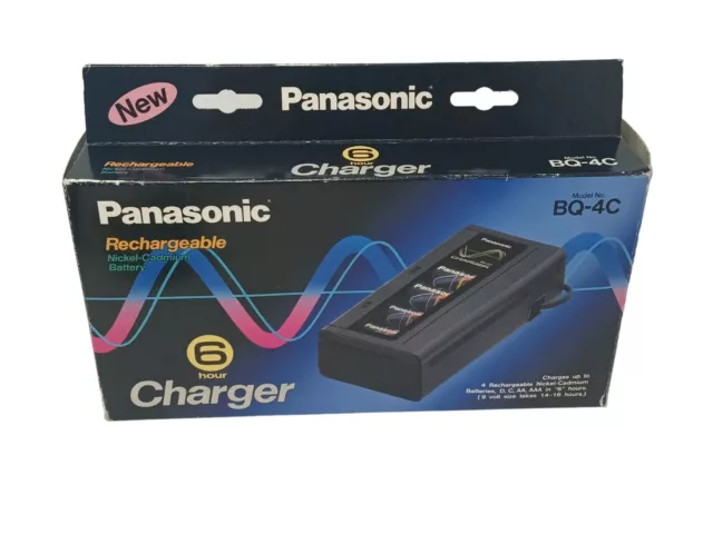 Panasonic Rechargeable Battery Charger BQ-4C (AA AAA C D 9 V)