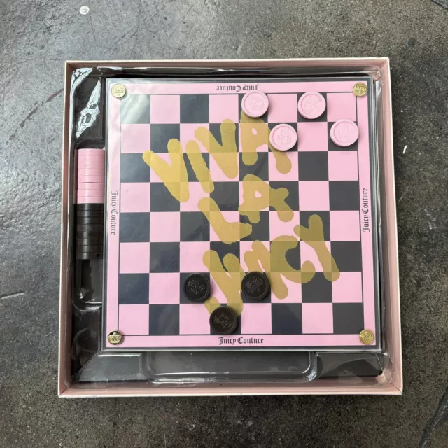 VINTAGE Y2K JUICY COUTURE “Viva La Juicy” Checkers Set Board Game $250. ...