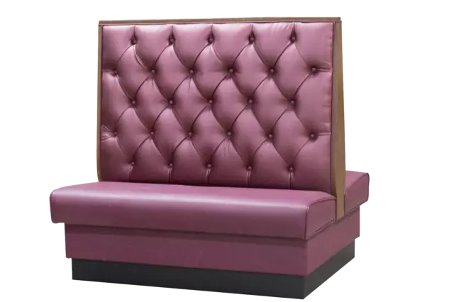 Restaurant Booth in Diamond Tuft design single and double 48"Long x 48" high