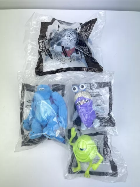 MCDONALDS HAPPY MEAL Toys 2002 - Monsters Inc. - Lot of 4 - New Very ...