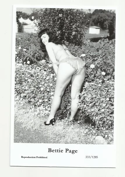 (Bx12) Bettie Page Photo Card (333/1285) Filmstar  Pin Up Glamour Girl
