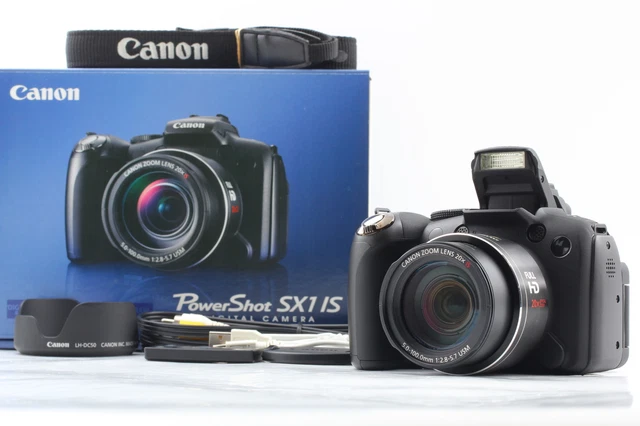 [MINT IN BOX] Canon PowerShot SX1 IS 10.0MP Digital SLR Camera Black ...