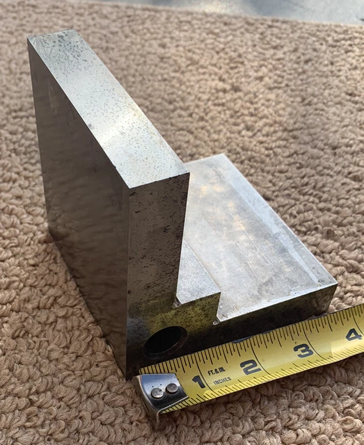 Vg Hardened Machinist Angle  Plate 3-7/8” X 4” X4” Precision Ground