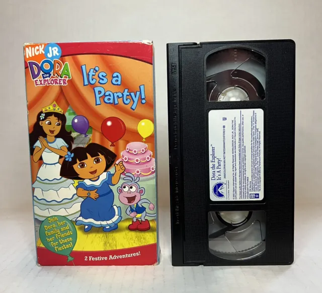 DORA THE EXPLORER - It's a Party! VHS 2005 Nick Jr. Nickelodeon $4.95 ...