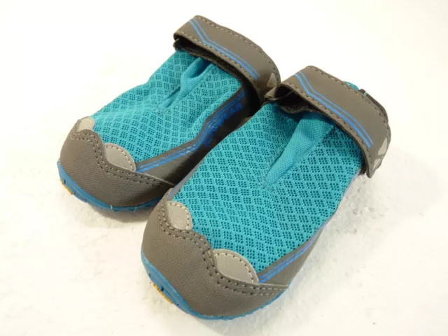 (Set of 2) Ruffwear Grip Trex Vibram Spring Blue Dog Boots Shoes Size 4" (101mm)