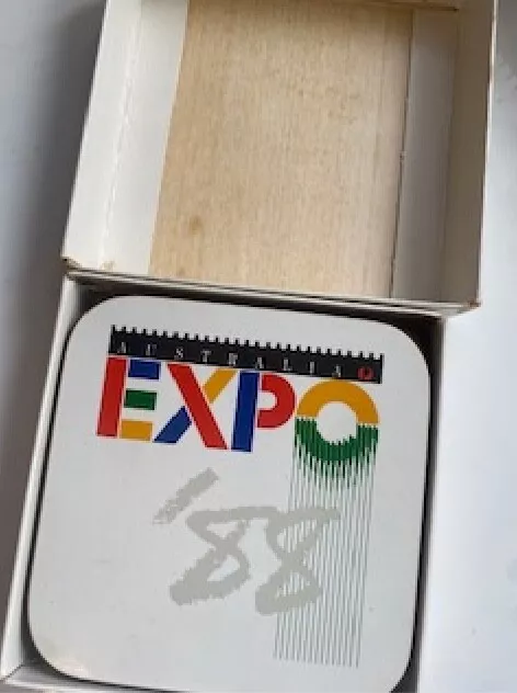 Expo '88 Drink Coasters x 6 In Box Vintage. 