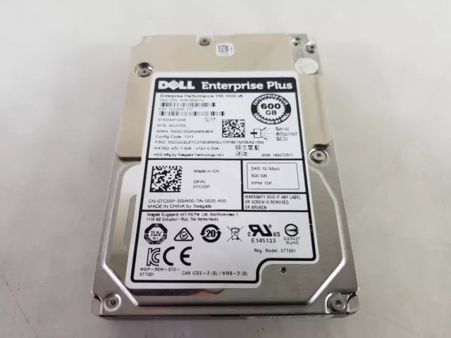 Seagate Dell Enterprise Plus ST600MP0006 600 GB SAS 3 2.5 Hard Drive