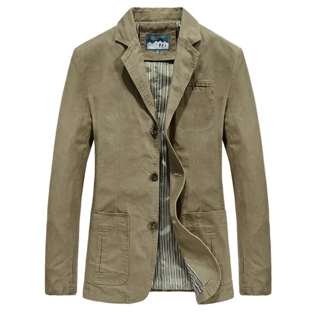Men's Cotton Suit Jacket Tops Blazers suits coat outwear fashion casual Jackets