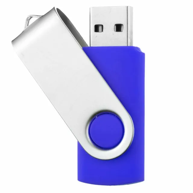 UNIREX Azul USB Pegar Swivel Azul 1GB Hasta 128GBY 4 Bügelfarben a Elegir