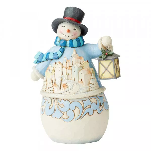 Heartwood Creek Snowman Figurine Calm is Bright by Jim Shore  6004141 NEW in BOX