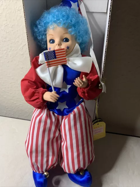 Vintage 1989 14" Brinn's JULY Calendar Clown Limited Edition with Box