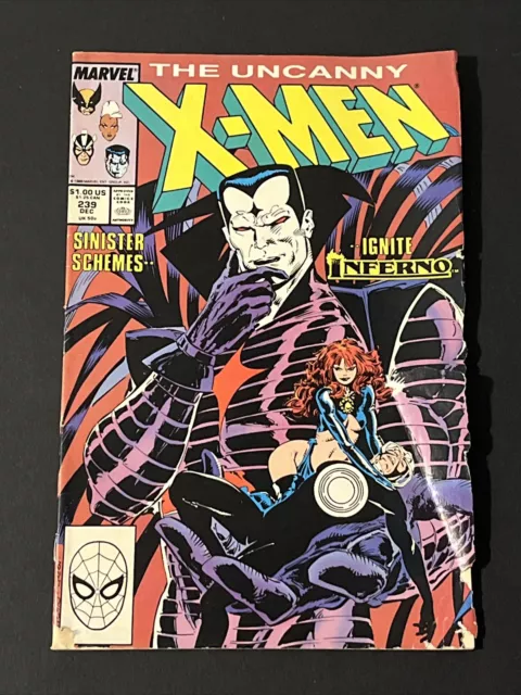 Uncanny X-Men #239 Low Grade 1988 1st Mr. Sinister Cover Marvel Comics