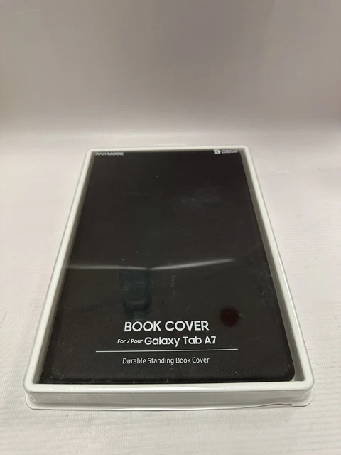 SAMSUNG TAB A7 Book Cover Black Durable Standing Book Cover (GP ...