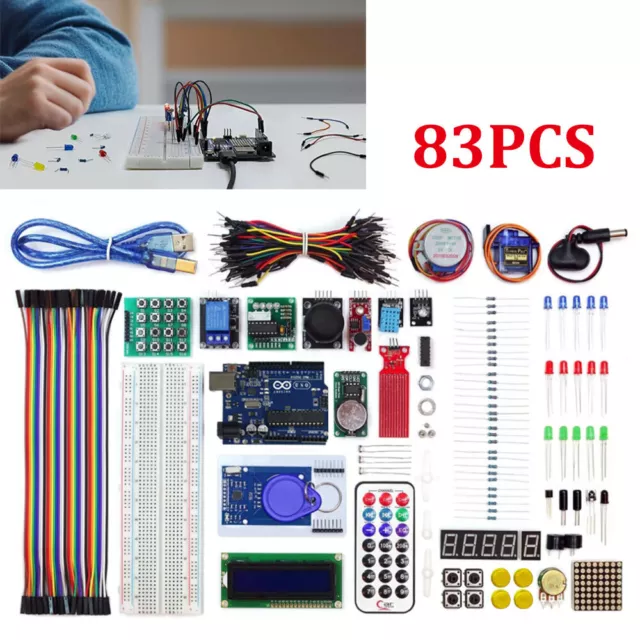 UNO R3 Project Super Starter Kit for Beginner Power Supply Module Stepper Motor