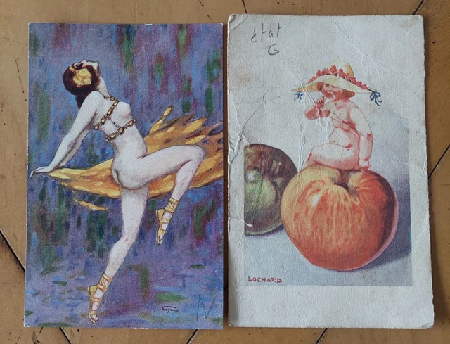 2 CARTES POSTALES Anciennes Illustrateur Erotique Nu Femme EUR 10,00 2 CARTES POSTALES Anciennes Illustrateur Erotique Nu Femme EUR 10,00