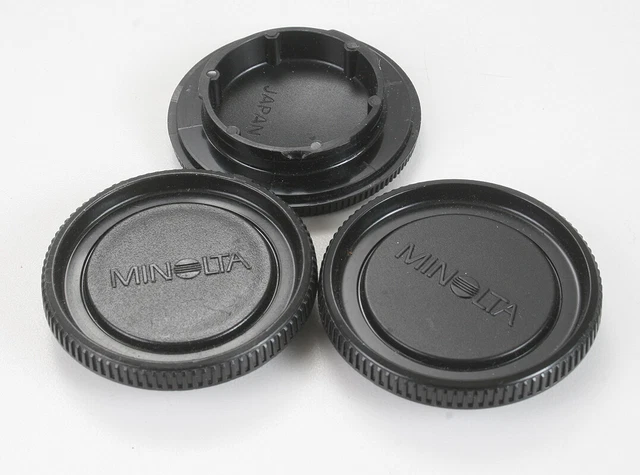 Minolta Lot De Trois Arrière Manuel Focus Corps Capuchons / 178281