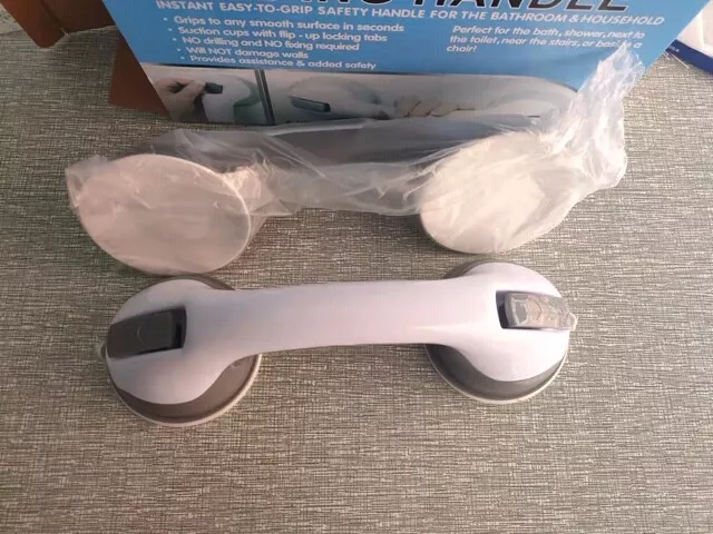 2 X Support Grab Handle Suction Bath Shower Disability Aid Safety Grip Rail New