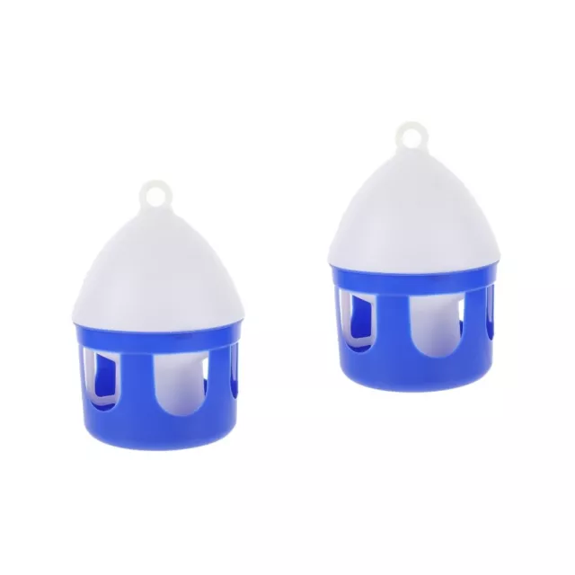 2 Pc Pigeon Kettle Pvc Aviary Cage Outdoor Flat Water Bottle Bird Feeder