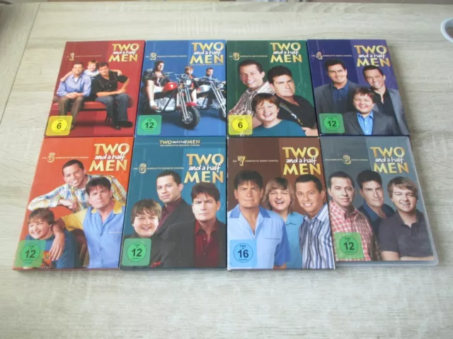 Two And A Half Men 1-8  Staffel 1 + 2 + 3 + 4 + 5 + 6 + 7 + 8 - Serie - 29 DVD