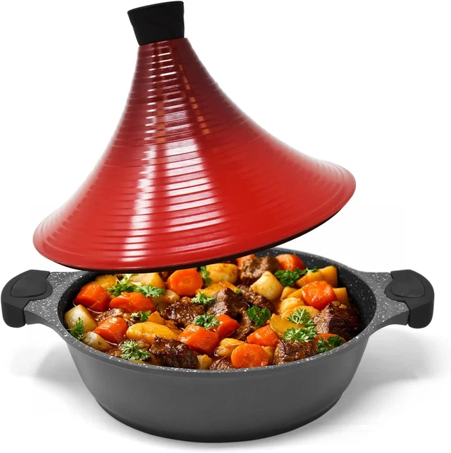 Cazuela de cocina marroquí Tagine Joejis - Inducción - Tapa autodepumosa No