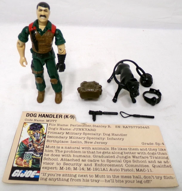 VINTAGE 1984 HASBRO Gi Joe Arah Mutt Y Junkyard Perro V1 Completo